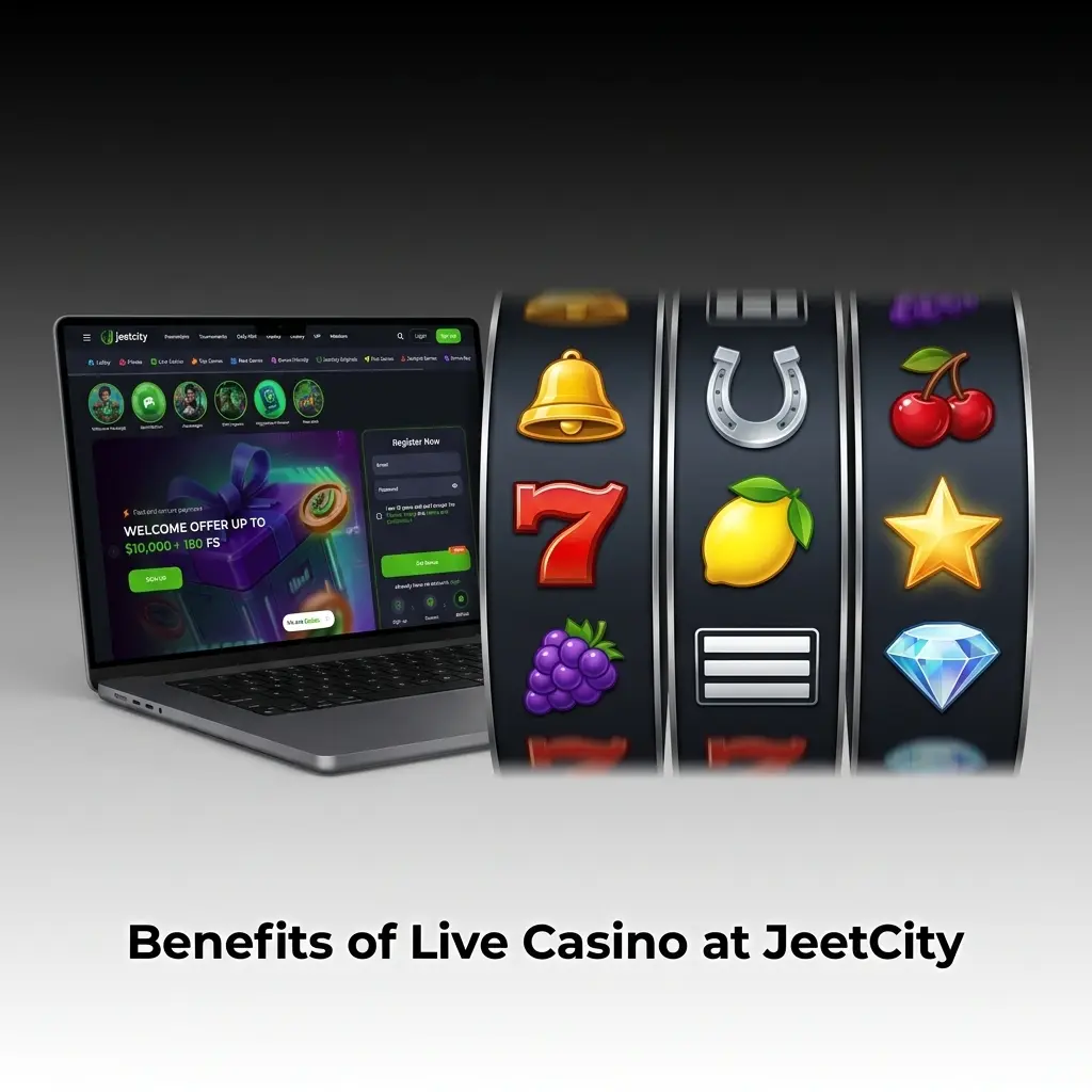 Live dealer casino table at JeetCity