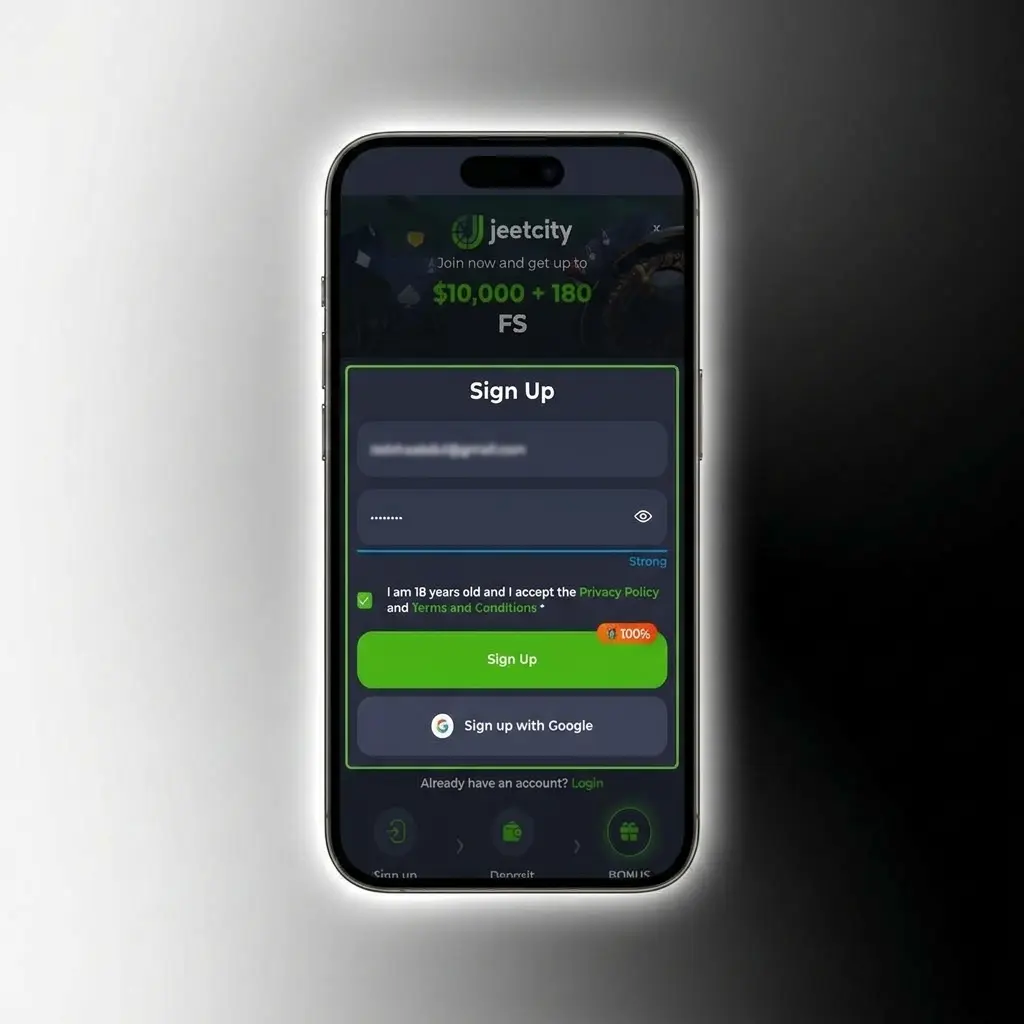 JeetCity deposit process for Australian players