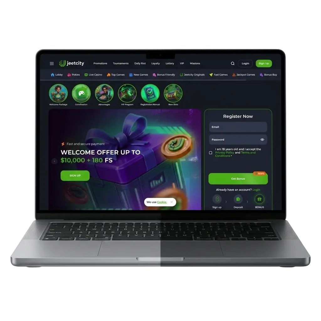 JeetCity sportsbook and casino wallet on mobile
