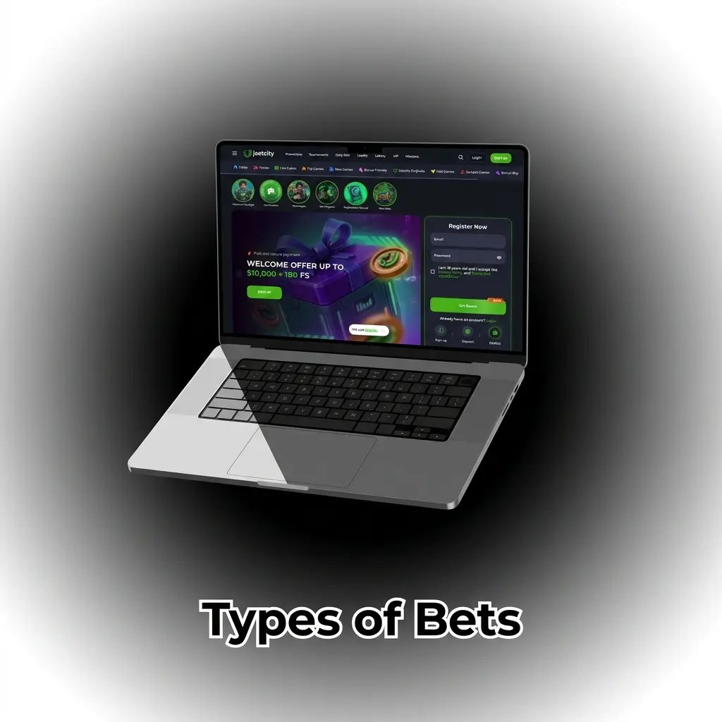 Sportsbook betting slip showing single, system, and express bet types