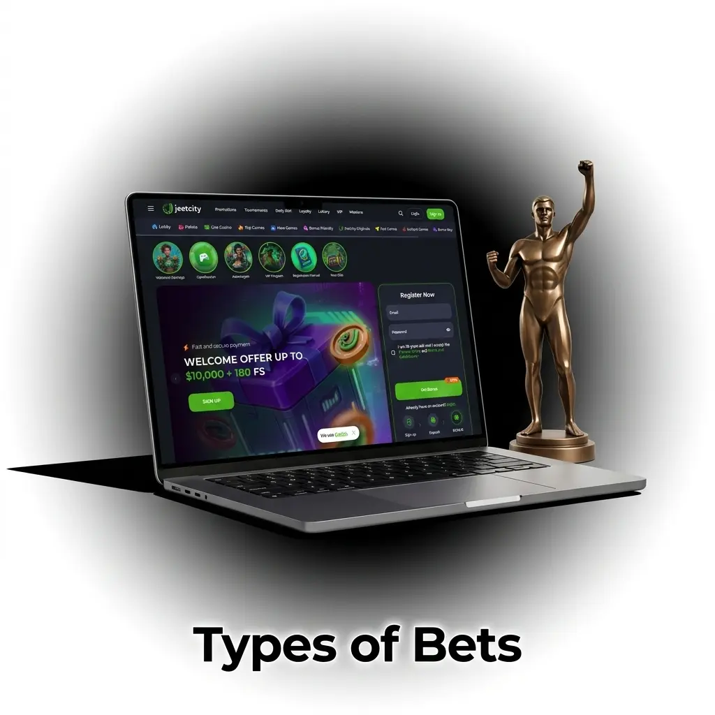 Types of sports bets illustration