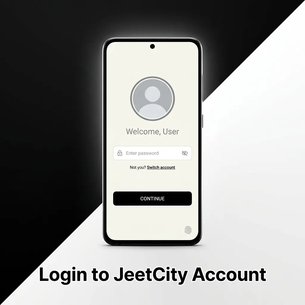 JeetCity account login screen