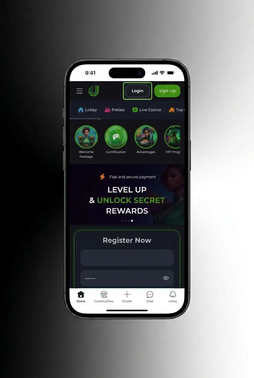 JeetCity mobile app login screen