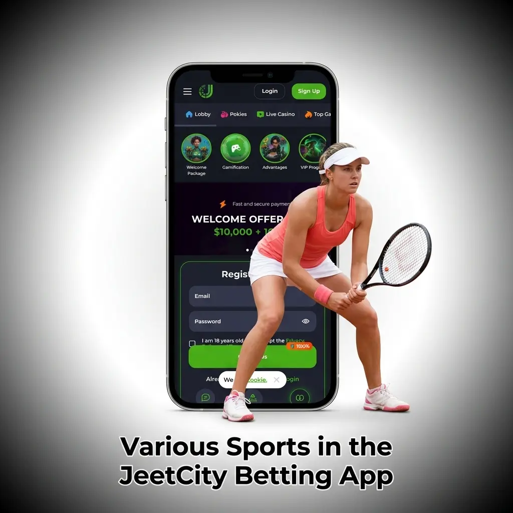 Various sports and eSports available in the JeetCity betting app