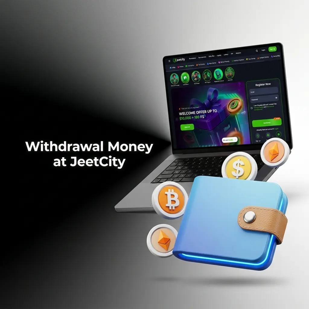 JeetCity cashier withdrawal screen